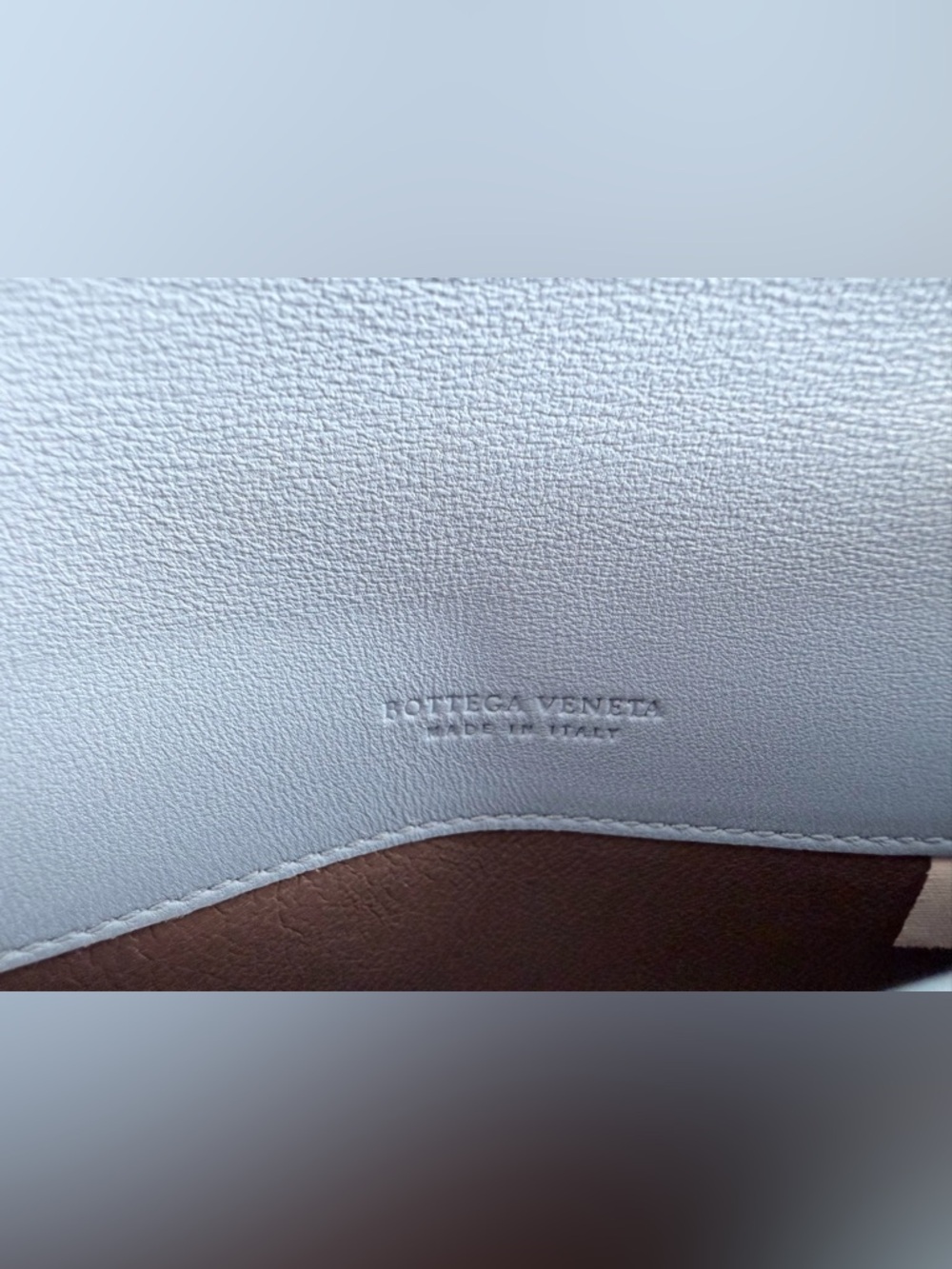 Bottega Veneta Light Blue Woven Clutch - Picture 8 of 12